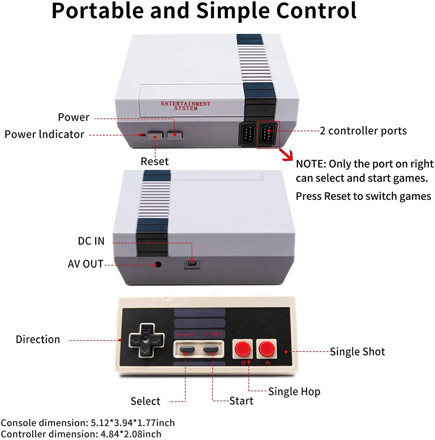Mini Vintage Retro TV Game Console (Anniversary Edition) - Shop Market Deals