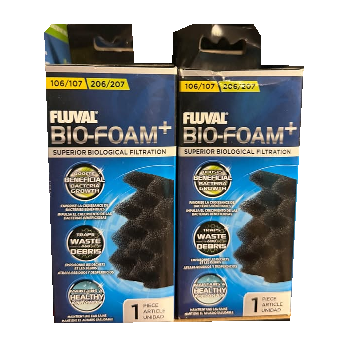 Fluval Bio-Foam+ Aquarium Filter Foam - New 2-Pack