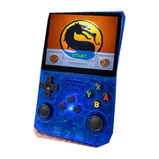 Retro handheld game console from Shop Market Deals with colorful buttons and screen, vintage gaming device for on-the-go entertainment.