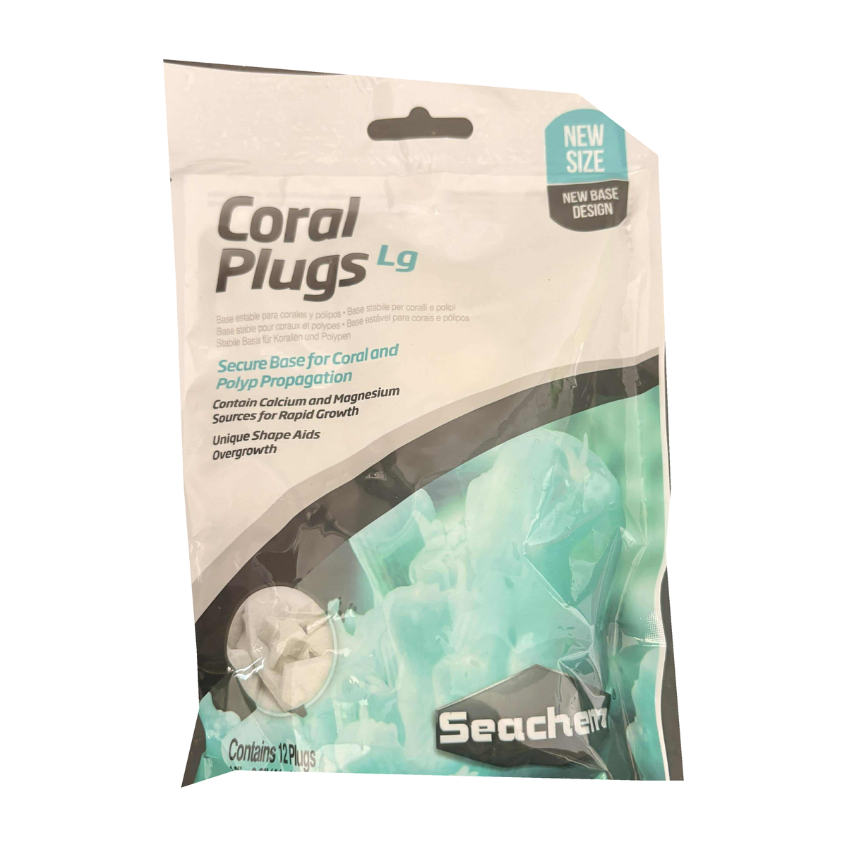 Seachem Coral Plugs by Retro Aquatics for mounting corals, shown as small, round plugs suitable for rapid coral growth and secure attachment.