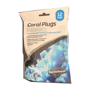 Seachem Coral Plugs by Retro Aquatics, white coral mounting plugs for rapid coral growth and secure attachment in reef tanks