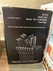 HUNTER.DUAL: DF-15 Pro Max Knife Block Set