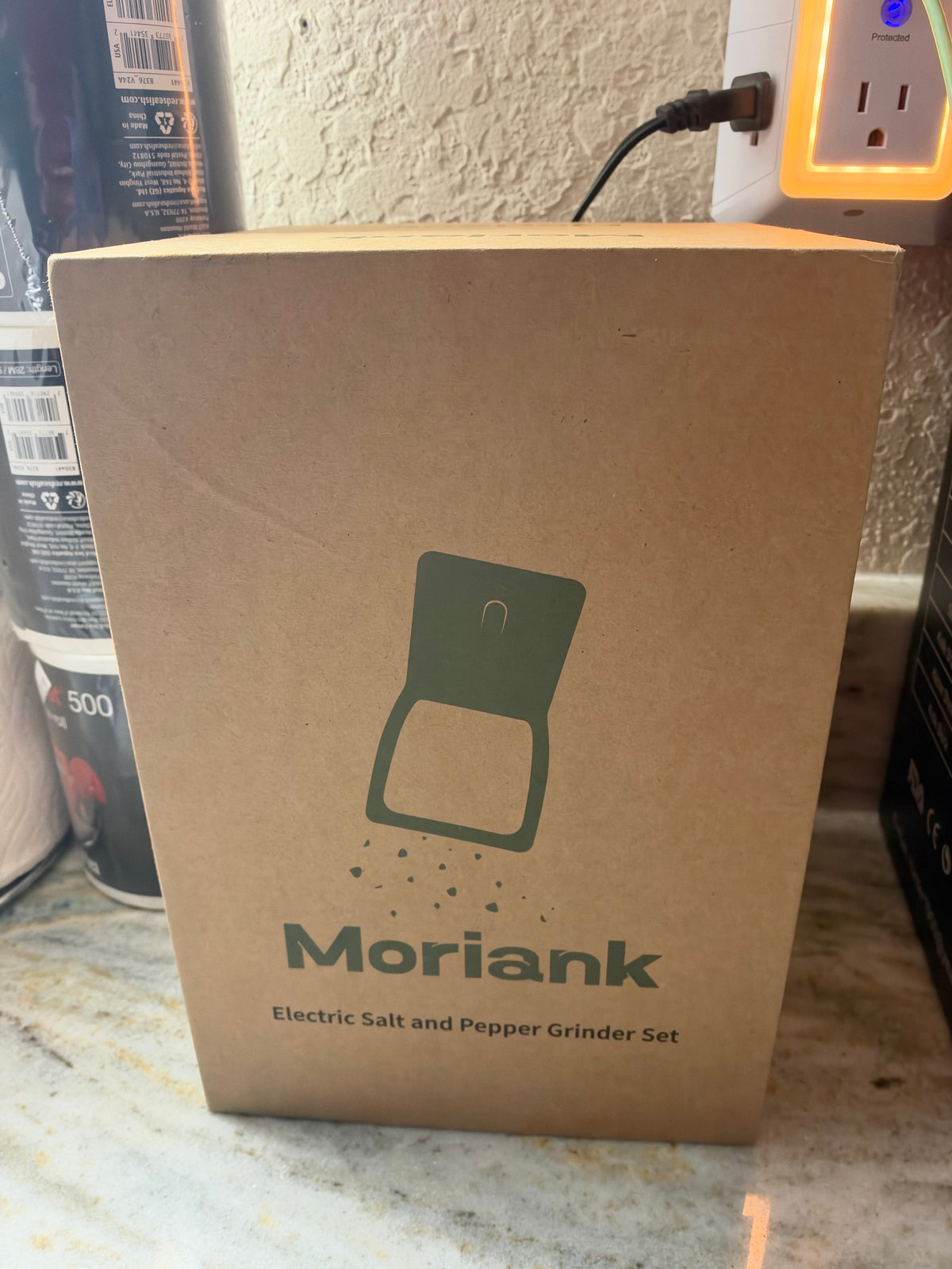 Moriank: Electric Salt and Pepper Grinder Set