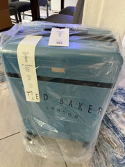 Ted Baker London 3-piece suitcase set showing durable luggage with sleek design and multiple compartments for travel.