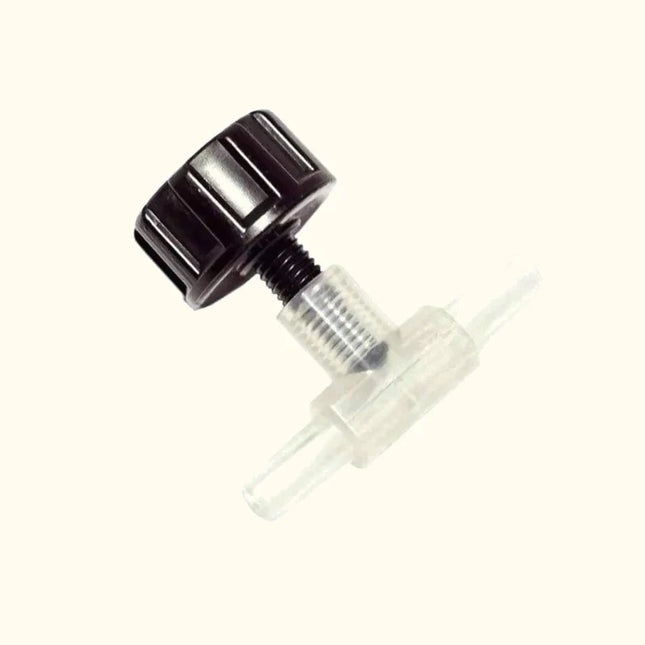 Close-up of a Ziss premium air valve showing its metallic body and valve mechanism for efficient air flow control.