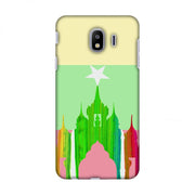 Black Poppy AnAnda Temple Myanmar flag slim hard shell case for Samsung Galaxy smartphones, featuring vibrant national flag design.