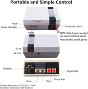 Mini vintage retro TV game console by Shop Market Deals, anniversary edition with colorful controllers and classic gaming design.